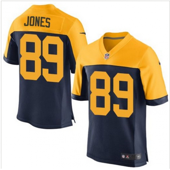 Nike Green Bay Packers #89 James Jones Navy Blue Alternate Mens Stitched NFL New Elite Jersey Nike Green Bay Packers #89 James Jones Navy Blue Alternate Mens Stitched NFL New Elite Jersey