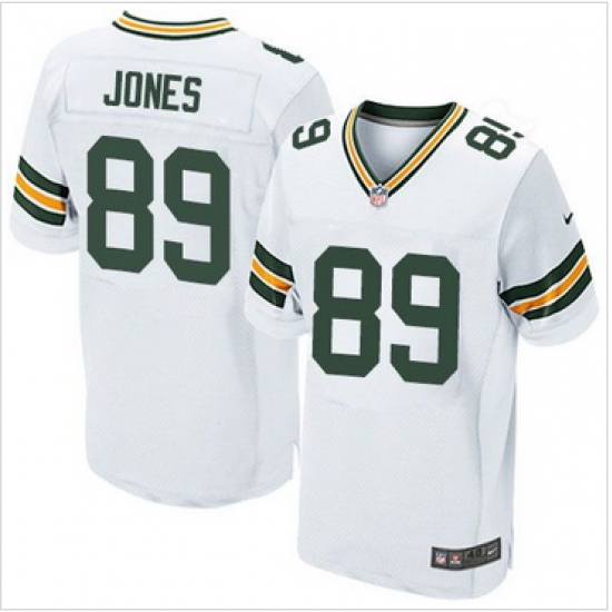 Nike Green Bay Packers #89 James Jones White Mens Stitched NFL Elite Jersey Nike Green Bay Packers #89 James Jones White Mens Stitched NFL Elite Jersey