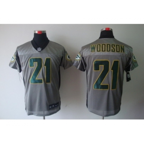 Nike Green bay Packers 21 Charles Woodson Grey Elite Shadow NFL Jersey Nike Green bay Packers 21 Charles Woodson Grey Elite Shadow NFL Jersey