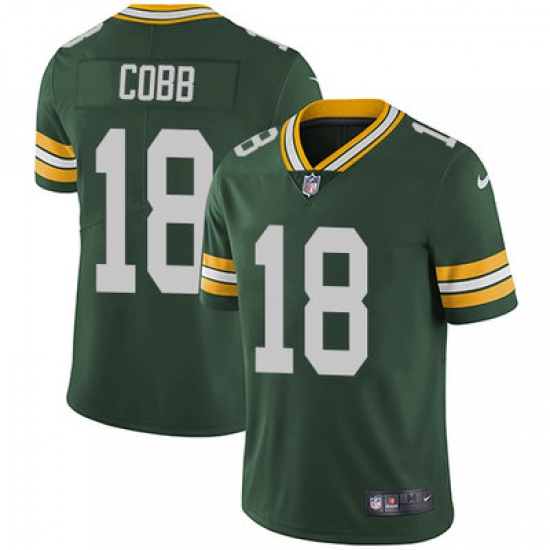 Nike Packers #18 Randall Cobb Green Team Color Mens Stitched NFL Vapor Untouchable Limited Jersey Nike Packers #18 Randall Cobb Green Team Color Mens Stitched NFL Vapor Untouchable Limited Jersey
