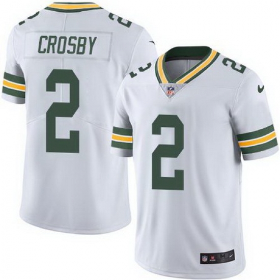 Nike Packers #2 Mason Crosby White Mens Stitched NFL Limited Rush Jersey Nike Packers #2 Mason Crosby White Mens Stitched NFL Limited Rush Jersey
