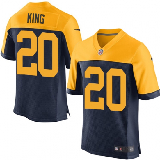 Nike Packers #20 Kevin King Navy Blue Alternate Mens Stitched NFL New Elite Jersey Nike Packers #20 Kevin King Navy Blue Alternate Mens Stitched NFL New Elite Jersey