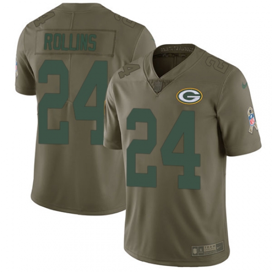 Nike Packers #24 Quinten Rollins Olive Mens Stitched NFL Limited 2017 Salute To Service Jersey Nike Packers #24 Quinten Rollins Olive Mens Stitched NFL Limited 2017 Salute To Service Jersey