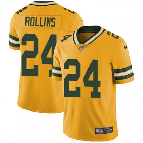 Nike Packers #24 Quinten Rollins Yellow Mens Stitched NFL Limited Rush Jersey Nike Packers #24 Quinten Rollins Yellow Mens Stitched NFL Limited Rush Jersey