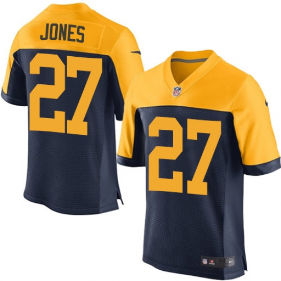 Nike Packers #27 Josh Jones Navy Blue Alternate Mens Stitched NFL New Elite Jersey Nike Packers #27 Josh Jones Navy Blue Alternate Mens Stitched NFL New Elite Jersey