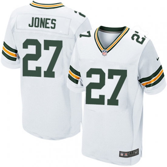 Nike Packers #27 Josh Jones White Mens Stitched NFL Elite Jersey Nike Packers #27 Josh Jones White Mens Stitched NFL Elite Jersey