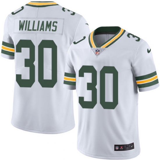 Nike Packers #30 Jamaal Williams White Mens Stitched NFL Vapor Untouchable Limited Jersey Nike Packers #30 Jamaal Williams White Mens Stitched NFL Vapor Untouchable Limited Jersey