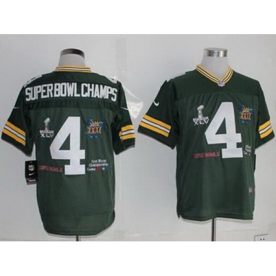 Nike Packers #4 Superbowlchamps Green Team Color Mens Stitched NFL Limited Jersey Nike Packers #4 Superbowlchamps Green Team Color Mens Stitched NFL Limited Jersey