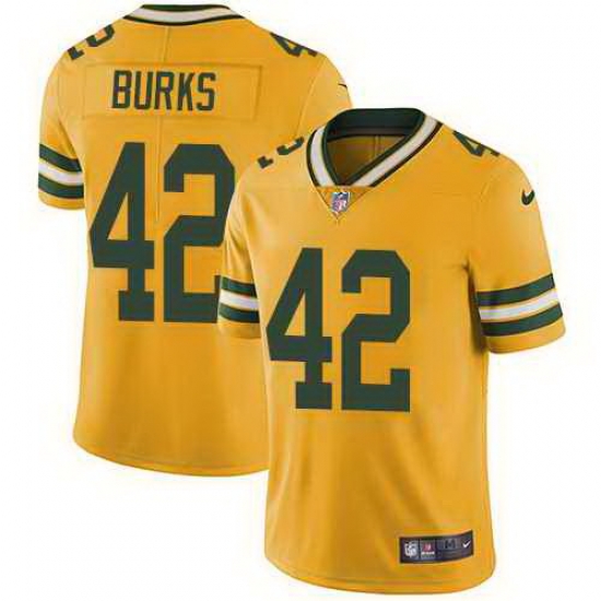 Nike Packers 42 Oren Burks Orange Vapor Untouchable Limited Jersey Nike Packers 42 Oren Burks Orange Vapor Untouchable Limited Jersey