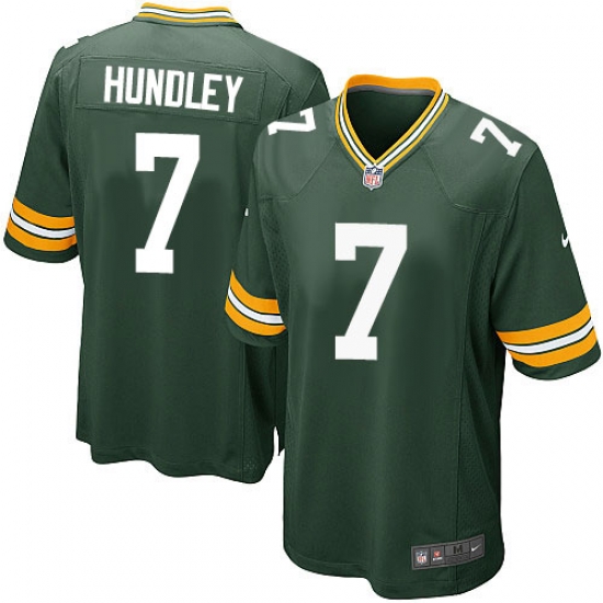 Nike Packers #7 Brett Hundley Mens Game Green Team Color NFL Jersey Nike Packers #7 Brett Hundley Mens Game Green Team Color NFL Jersey