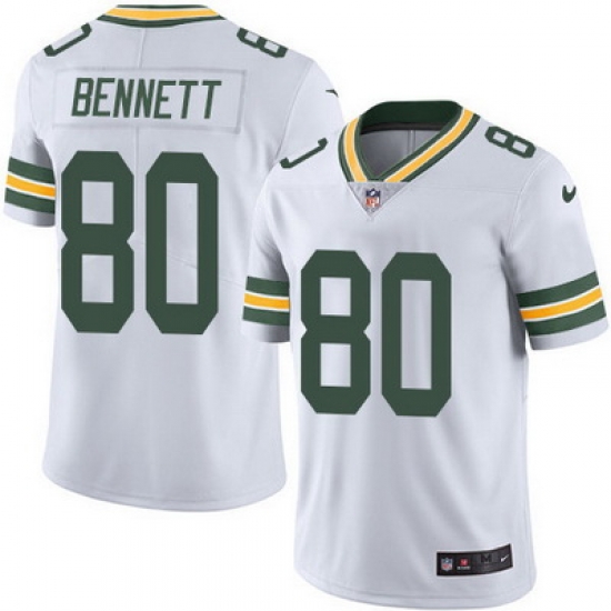 Nike Packers #80 Martellus Bennett White Mens Stitched NFL Vapor Untouchable Limited Jersey Nike Packers #80 Martellus Bennett White Mens Stitched NFL Vapor Untouchable Limited Jersey