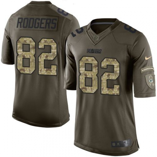 Nike Packers #82 Richard Rodgers Green Mens Stitched NFL Limited Salute To Service Jersey Nike Packers #82 Richard Rodgers Green Mens Stitched NFL Limited Salute To Service Jersey