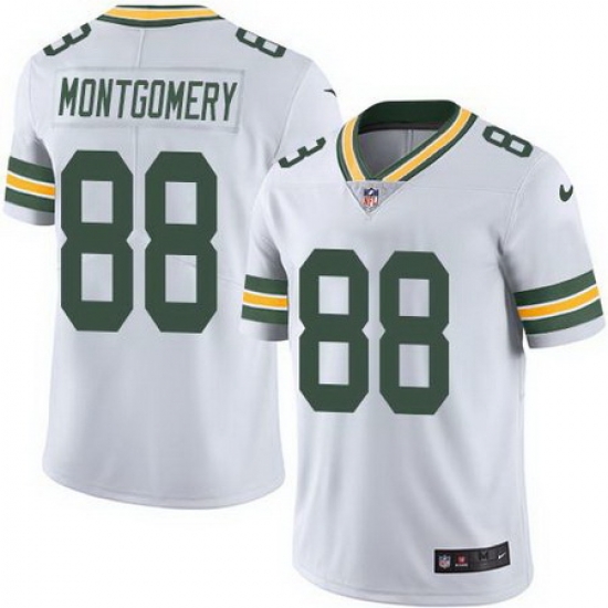 Nike Packers #88 Ty Montgomery White Mens Stitched NFL Limited Rush Jersey Nike Packers #88 Ty Montgomery White Mens Stitched NFL Limited Rush Jersey