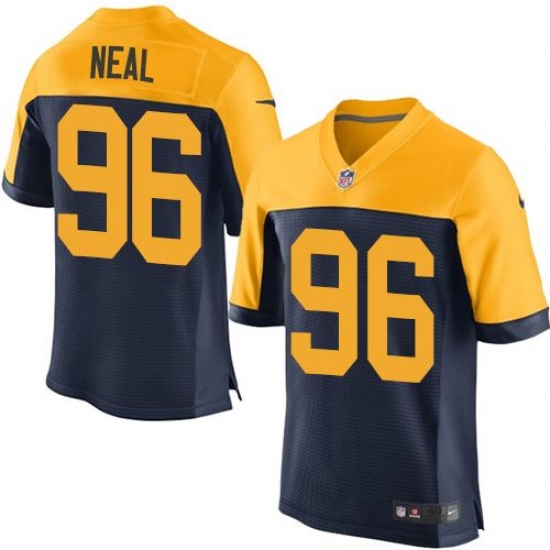 Nike Packers #96 Mike Neal Navy Blue Alternate Mens Stitched NFL New Elite Jersey Nike Packers #96 Mike Neal Navy Blue Alternate Mens Stitched NFL New Elite Jersey