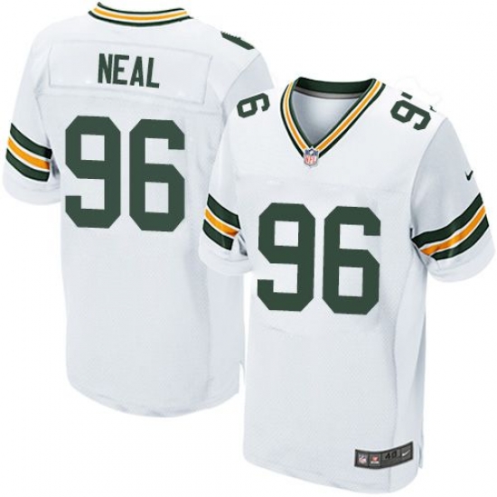 Nike Packers #96 Mike Neal White Mens Stitched NFL Elite Jersey Nike Packers #96 Mike Neal White Mens Stitched NFL Elite Jersey