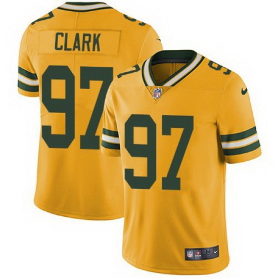 Nike Packers 97 Kenny Clark Yellow Vapor Untouchable Limited Jersey Nike Packers 97 Kenny Clark Yellow Vapor Untouchable Limited Jersey