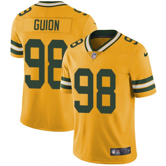 Nike Packers #98 Letroy Guion Yellow Mens Stitched NFL Limited Rush Jersey Nike Packers #98 Letroy Guion Yellow Mens Stitched NFL Limited Rush Jersey