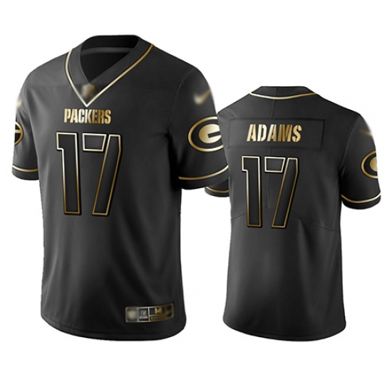 Packers 17 Davante Adams Black Men Stitched Football Limited Golden Edition Jersey Packers 17 Davante Adams Black Men Stitched Football Limited Golden Edition Jersey