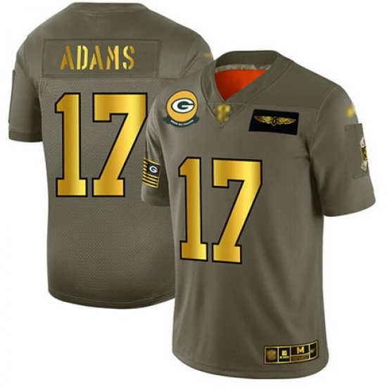 Packers 17 Davante Adams Camo Gold Men Stitched Football Limited 2019 Salute To Service Jersey Packers 17 Davante Adams Camo Gold Men Stitched Football Limited 2019 Salute To Service Jersey
