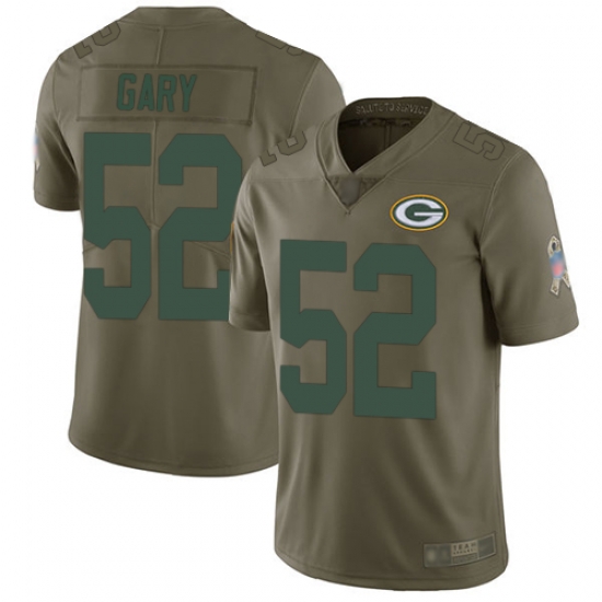 Packers 52 Rashan Gary Olive Men Stitched Football Limited 2017 Salute To Service Jersey Packers 52 Rashan Gary Olive Men Stitched Football Limited 2017 Salute To Service Jersey