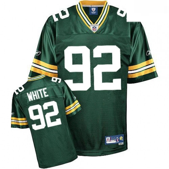 Reebok Green Bay Packers 92 Reggie White Green Team Color Replica Throwback NFL Jersey Reebok Green Bay Packers 92 Reggie White Green Team Color Replica Throwback NFL Jersey