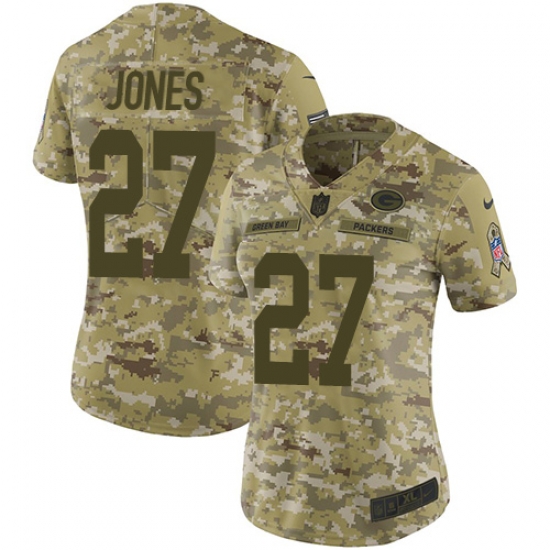 Nike Packers #27 Josh Jones Camo Women Stitched NFL Limited 2018 Salute to Service Jersey Nike Packers #27 Josh Jones Camo Women Stitched NFL Limited 2018 Salute to Service Jersey