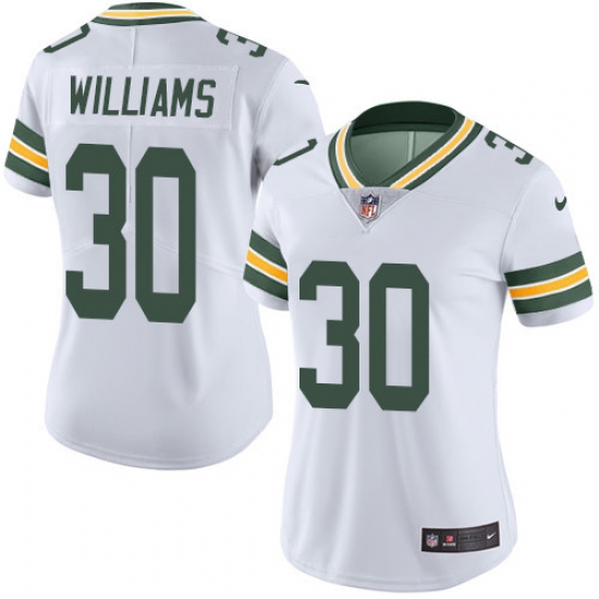 Nike Packers #30 Jamaal Williams White Womens Stitched NFL Vapor Untouchable Limited Jersey Nike Packers #30 Jamaal Williams White Womens Stitched NFL Vapor Untouchable Limited Jersey