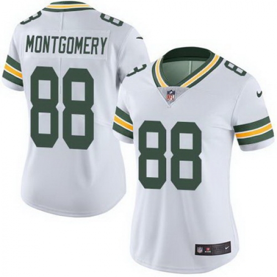 Nike Packers #88 Ty Montgomery White Womens Stitched NFL Limited Rush Jersey Nike Packers #88 Ty Montgomery White Womens Stitched NFL Limited Rush Jersey
