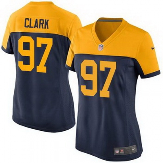 Nike Packers #97 Kenny Clark Navy Blue Alternate Womens Stitched NFL New Elite Jersey Nike Packers #97 Kenny Clark Navy Blue Alternate Womens Stitched NFL New Elite Jersey