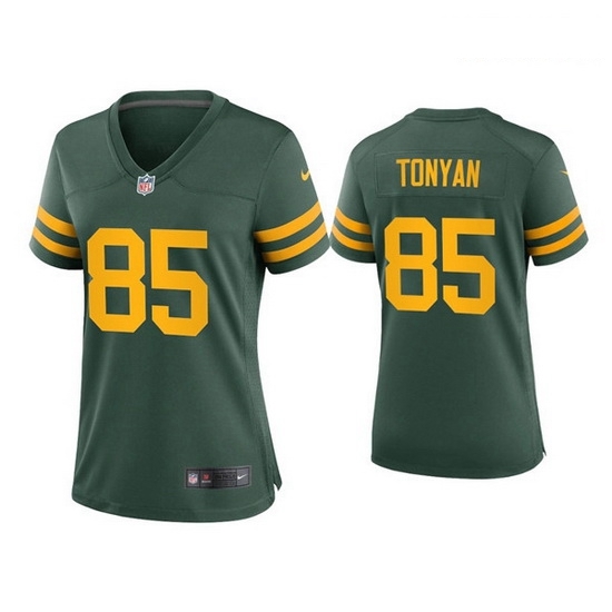 Women Green Bay Packers 85 Robert Tonyan Alternate Game GreenJersey Women Green Bay Packers 85 Robert Tonyan Alternate Game GreenJersey