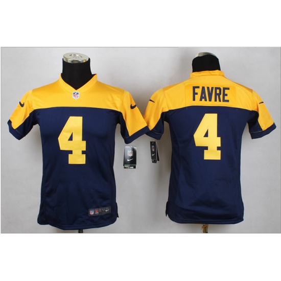 Women New Green Bay Packers #4 Favre Blue Alternate Mens Stitched NFL New Elite Jersey Women New Green Bay Packers #4 Favre Blue Alternate Mens Stitched NFL New Elite Jersey
