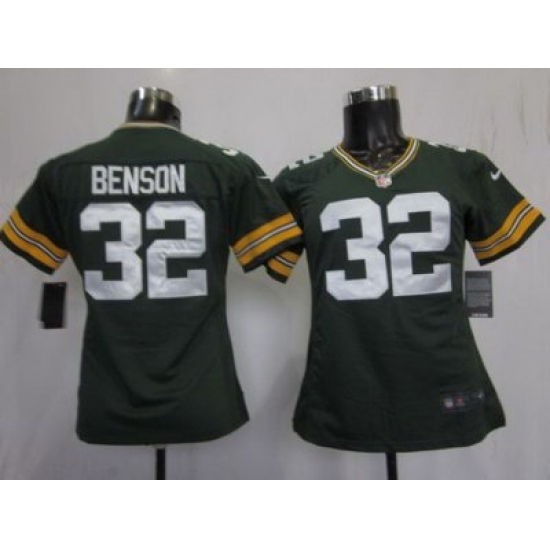 Women Nike Green Bay Packers #32 Cedric Benson Green NFL Jerseys Women Nike Green Bay Packers #32 Cedric Benson Green NFL Jerseys