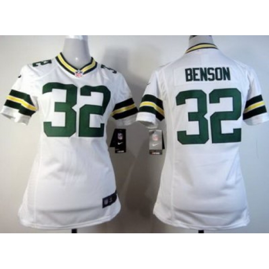 Women Nike Green Bay Packers #32 Cedric Benson White NFL Jerseys Women Nike Green Bay Packers #32 Cedric Benson White NFL Jerseys