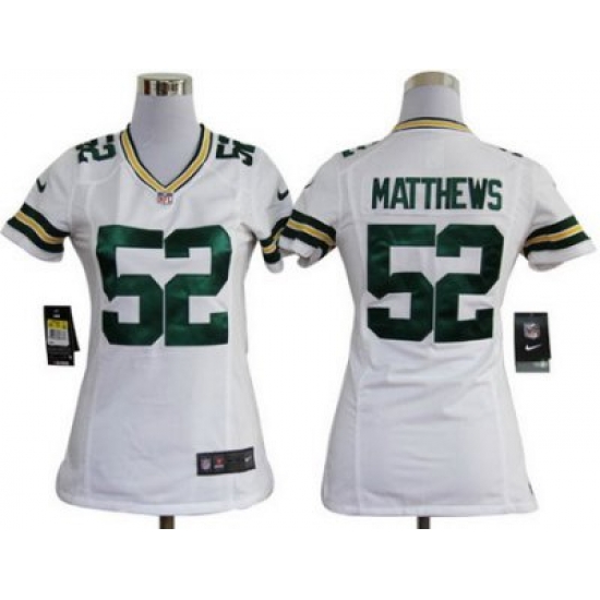 Women Nike Green Bay Packers 52 Matthews White Nike NFL Jerseys Women Nike Green Bay Packers 52 Matthews White Nike NFL Jerseys