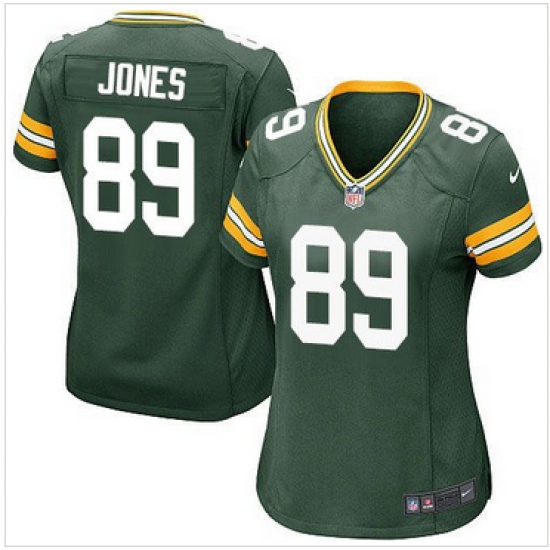 Women Nike Packers #89 James Jones Green Team Color Stitched NFL Elite Jersey Women Nike Packers #89 James Jones Green Team Color Stitched NFL Elite Jersey