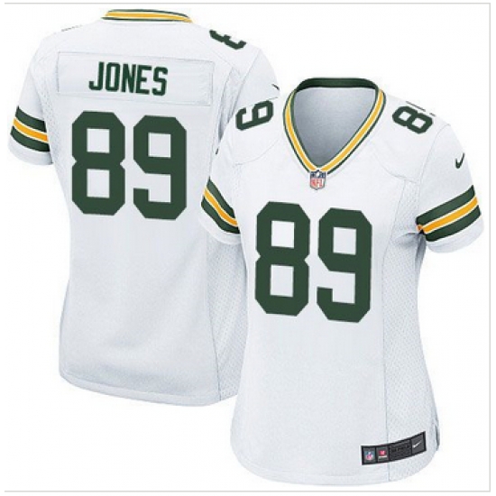Women Nike Packers #89 James Jones White Stitched NFL Elite Jersey Women Nike Packers #89 James Jones White Stitched NFL Elite Jersey