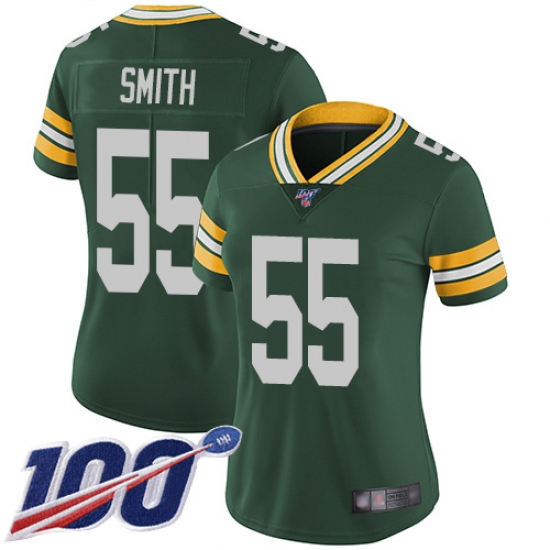 Women Packers 55 Za Darius Smith Green Team Color Stitched Football 100th Season Vapor Limited Jersey Women Packers 55 Za Darius Smith Green Team Color Stitched Football 100th Season Vapor Limited Jersey