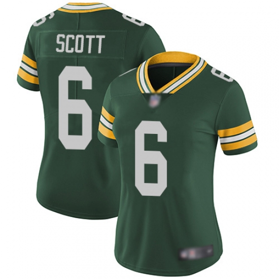 Women Packers 6 JK Scott Green Team Color Stitched Football Vapor Untouchable Limited Jersey Women Packers 6 JK Scott Green Team Color Stitched Football Vapor Untouchable Limited Jersey