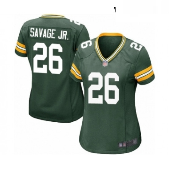 Womens Green Bay Packers 26 Darnell Savage Jr Game Green Team Color Football Jersey Womens Green Bay Packers 26 Darnell Savage Jr Game Green Team Color Football Jersey