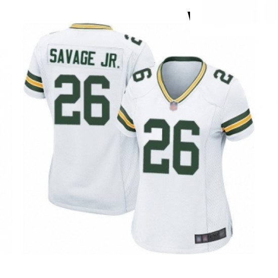 Womens Green Bay Packers 26 Darnell Savage Jr Game White Football Jersey Womens Green Bay Packers 26 Darnell Savage Jr Game White Football Jersey