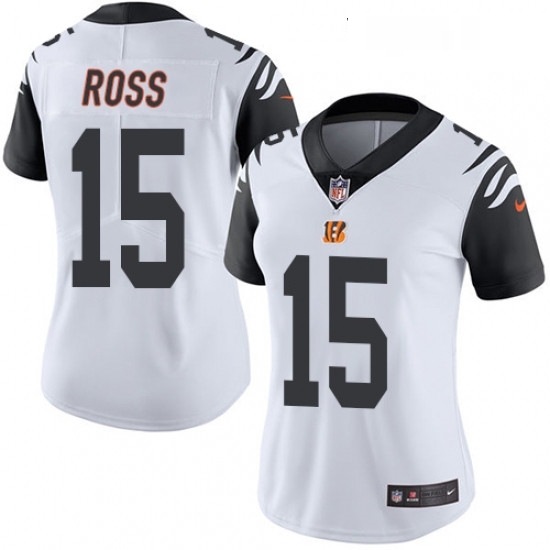 Womens Nike Cincinnati Bengals 15 John Ross Limited White Rush Vapor Untouchable NFL Jersey Womens Nike Cincinnati Bengals 15 John Ross Limited White Rush Vapor Untouchable NFL Jersey