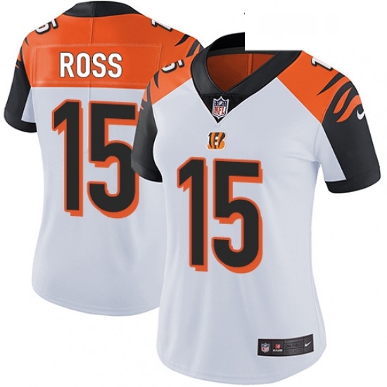 Womens Nike Cincinnati Bengals 15 John Ross Vapor Untouchable Limited White NFL Jersey Womens Nike Cincinnati Bengals 15 John Ross Vapor Untouchable Limited White NFL Jersey