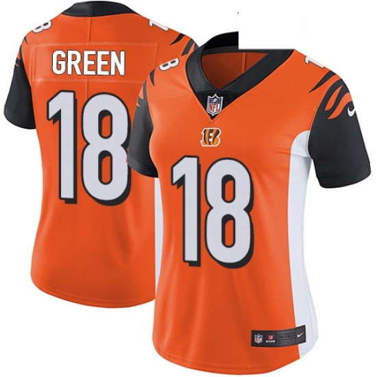 Womens Nike Cincinnati Bengals 18 AJ Green Elite Orange Alternate NFL Jersey Womens Nike Cincinnati Bengals 18 AJ Green Elite Orange Alternate NFL Jersey