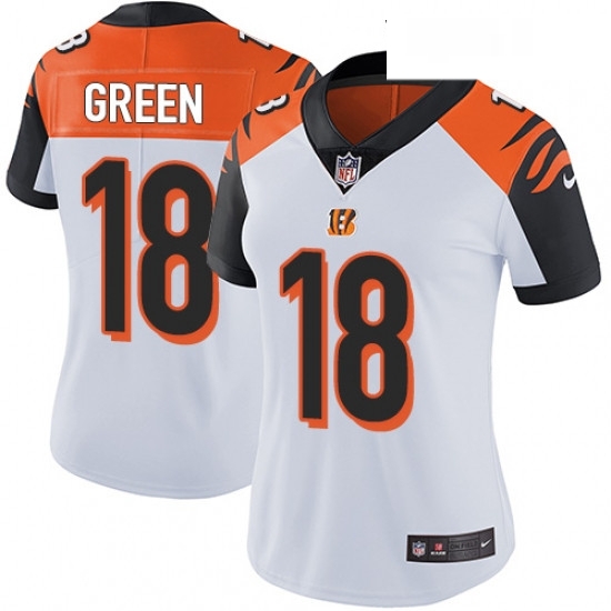 Womens Nike Cincinnati Bengals 18 AJ Green Elite White NFL Jersey Womens Nike Cincinnati Bengals 18 AJ Green Elite White NFL Jersey