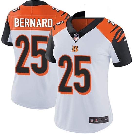 Womens Nike Cincinnati Bengals 25 Giovani Bernard Elite White NFL Jersey Womens Nike Cincinnati Bengals 25 Giovani Bernard Elite White NFL Jersey
