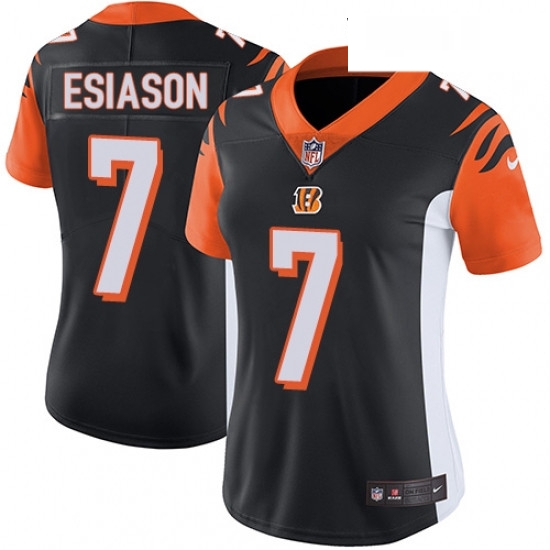 Womens Nike Cincinnati Bengals 7 Boomer Esiason Elite Black Team Color NFL Jersey Womens Nike Cincinnati Bengals 7 Boomer Esiason Elite Black Team Color NFL Jersey