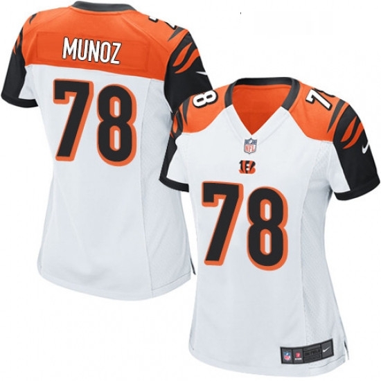 Womens Nike Cincinnati Bengals 78 Anthony Munoz Game White NFL Jersey Womens Nike Cincinnati Bengals 78 Anthony Munoz Game White NFL Jersey