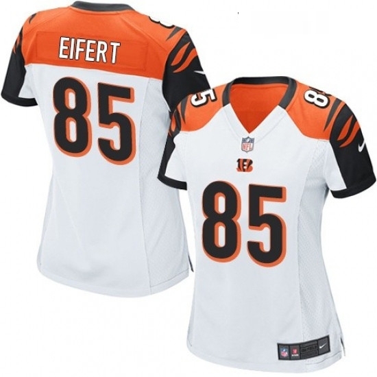 Womens Nike Cincinnati Bengals 85 Tyler Eifert Game White NFL Jersey Womens Nike Cincinnati Bengals 85 Tyler Eifert Game White NFL Jersey