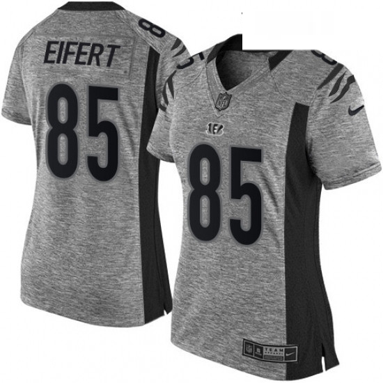 Womens Nike Cincinnati Bengals 85 Tyler Eifert Limited Gray Gridiron NFL Jersey Womens Nike Cincinnati Bengals 85 Tyler Eifert Limited Gray Gridiron NFL Jersey