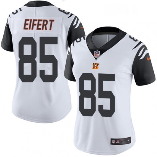 Womens Nike Cincinnati Bengals 85 Tyler Eifert Limited White Rush Vapor Untouchable NFL Jersey Womens Nike Cincinnati Bengals 85 Tyler Eifert Limited White Rush Vapor Untouchable NFL Jersey